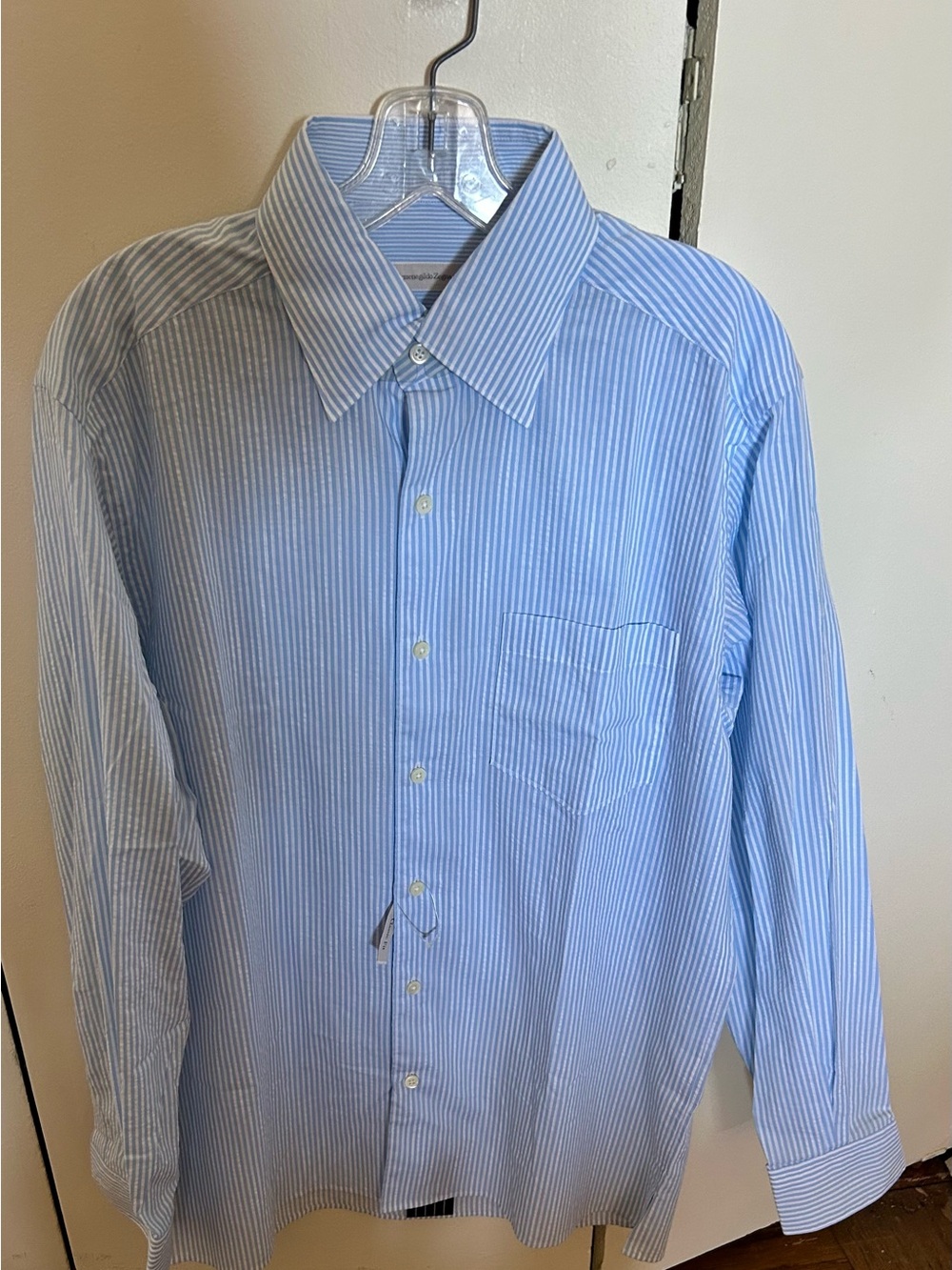 NWT Ermenegildo Zegna  Pinstripe Shirt